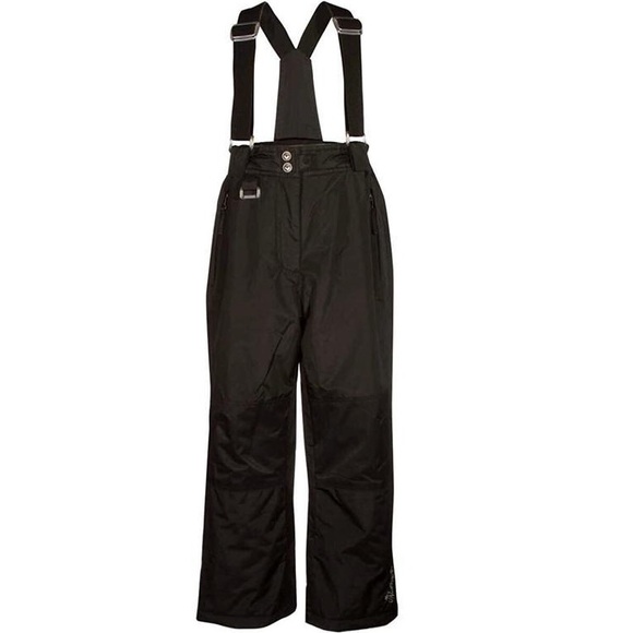 Weatherproof 32 Degree NWT! Black Adjustable Zip Off Suspender Snow Pants - Picture 1 of 11